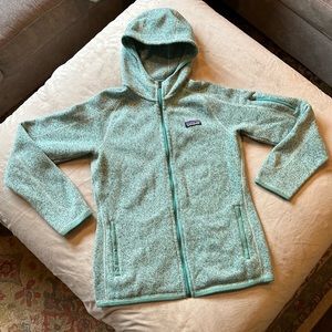 Patagonia Women’s Better Sweater Fleece Hoody Size M Teal